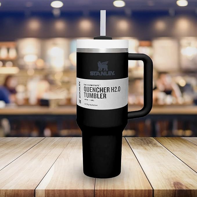 AStainless Steel Vacuum Insulated Tumbler With Lidnd Straw For Water, 40 Oz Tumbler With Handle Stainless Steel 304 Car Cup Water Cup Vacuum Insulation Cold Cup Travel Student Cup