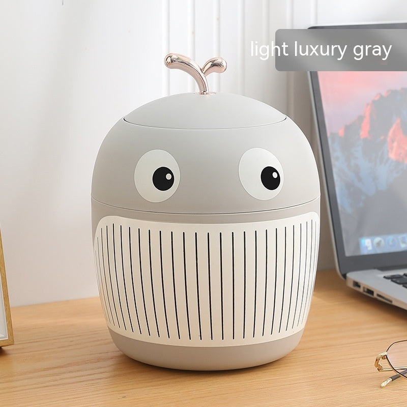 Desktop Trash Bin Affordable Luxury Style Cute Mini Office Tables