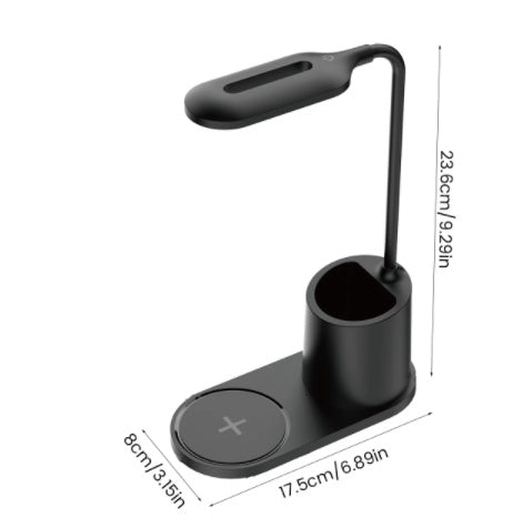 Multifunctional Mobile Phone Wireless Charging Led Pen Holder Table Lamp