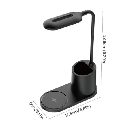 Multifunctional Mobile Phone Wireless Charging Led Pen Holder Table Lamp