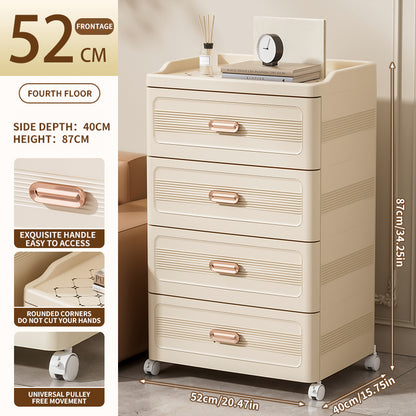 Light Luxury Drawer Cabinet 52 Sides Wide 3-4 Layers