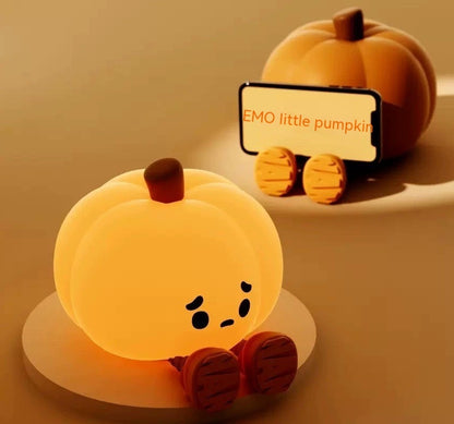 Pumpkin Silicone Night Lamp Bedroom Sleep