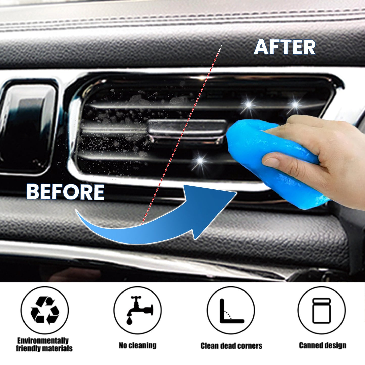 Car Cleaning Interior Remote Control Gap Dust Adhesive Removal