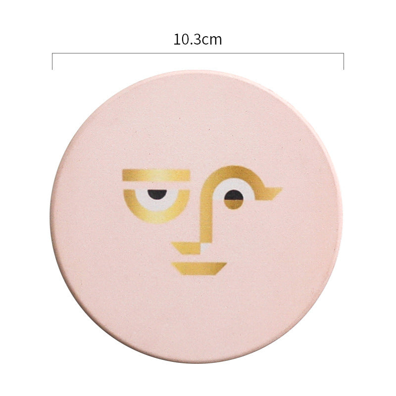 Ceramic cup mat custom insulation round products