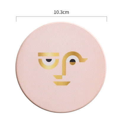 Ceramic cup mat custom insulation round products