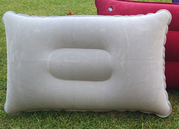 Wholesale Outdoor Pvc Pillows Travel Camping Thick Flocking RectangularInflatable Pillows Nap Companion Square Pillow
