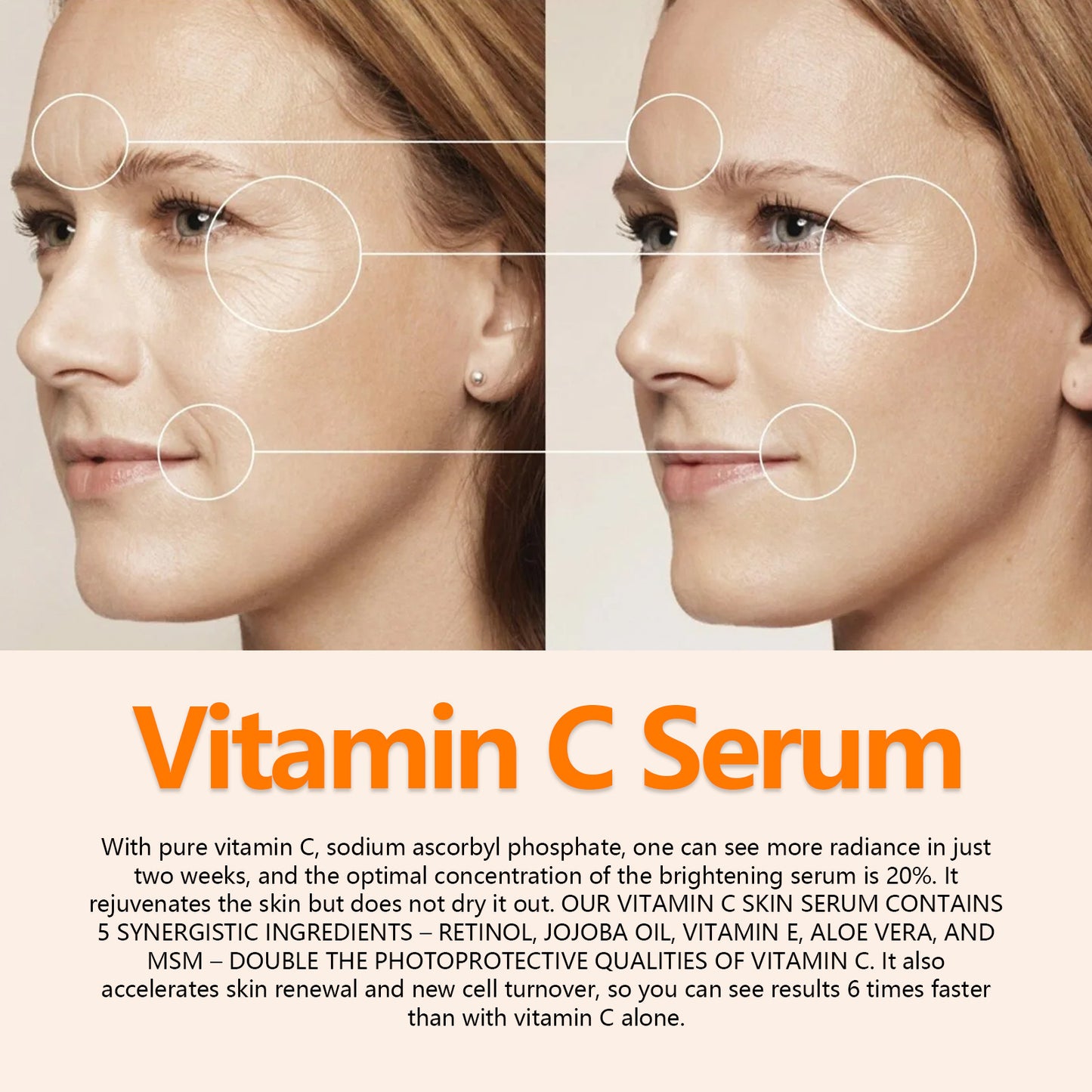 Fading Wrinkle French Lines Firming Facial Skin Anti-Aging Care Solution