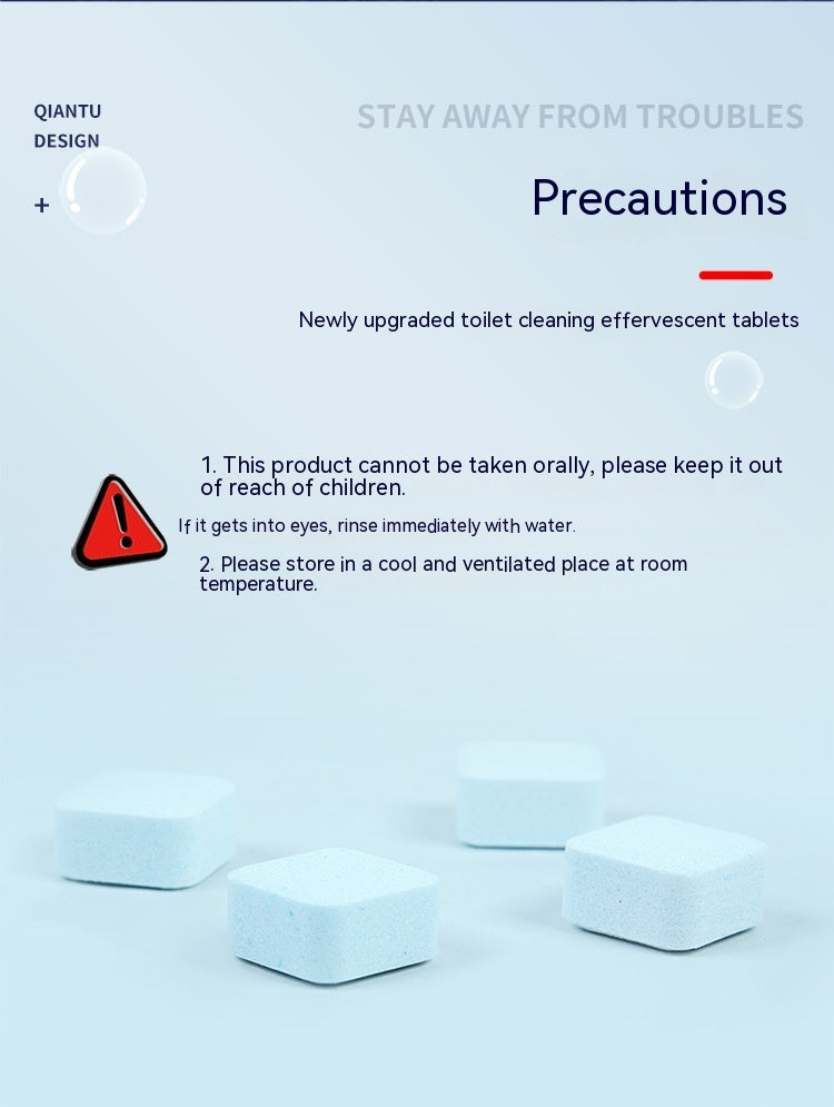 Toilet Cleaning Effervescent Tablets Household