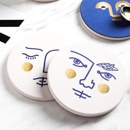 Ceramic cup mat custom insulation round products