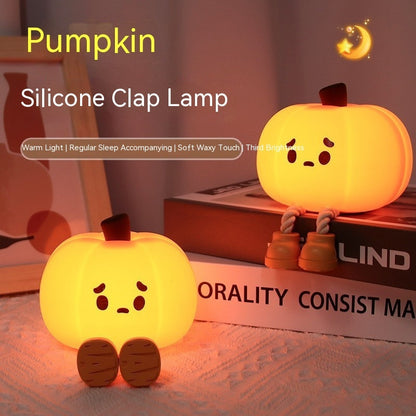 Pumpkin Silicone Night Lamp Bedroom Sleep