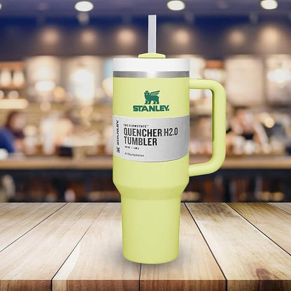 AStainless Steel Vacuum Insulated Tumbler With Lidnd Straw For Water, 40 Oz Tumbler With Handle Stainless Steel 304 Car Cup Water Cup Vacuum Insulation Cold Cup Travel Student Cup