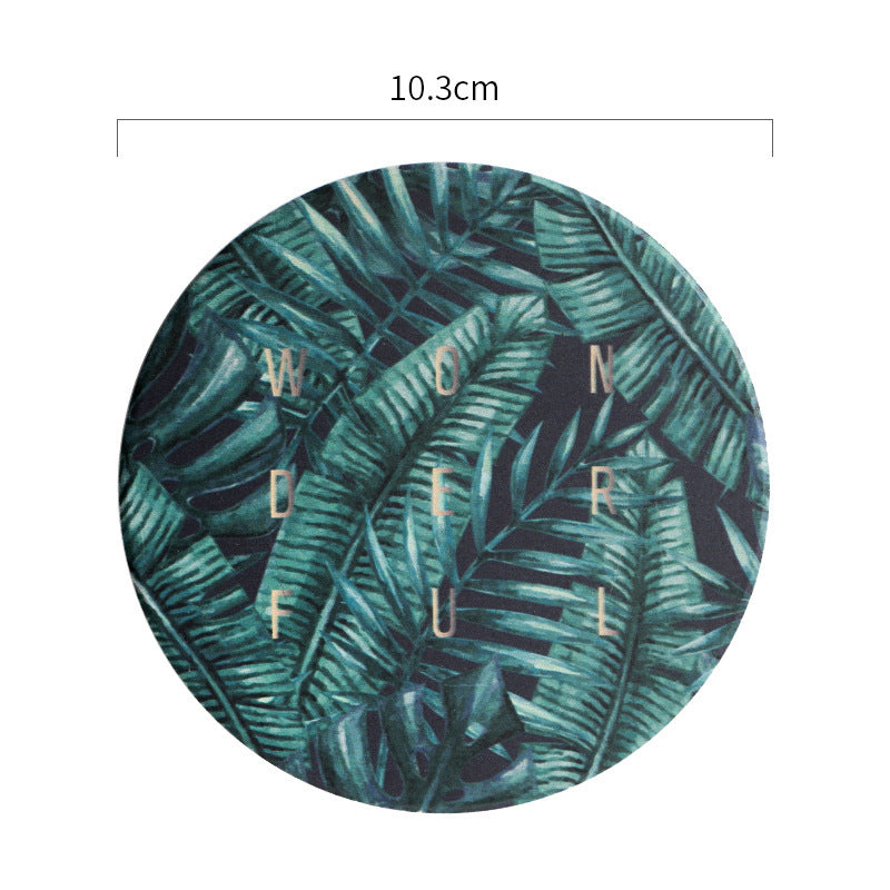 Ceramic cup mat custom insulation round products