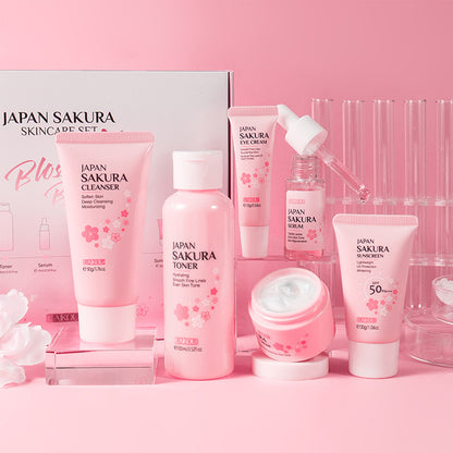 Skin Care Set JAPAN SAKURA Women Beauty Gift Sets {6ps}