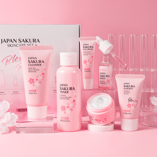 Skin Care Set JAPAN SAKURA Women Beauty Gift Sets {6ps}