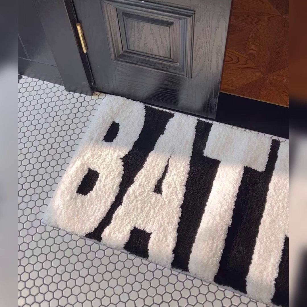 Nordic Tufted Absorbent Mat Bathroom Bedroom