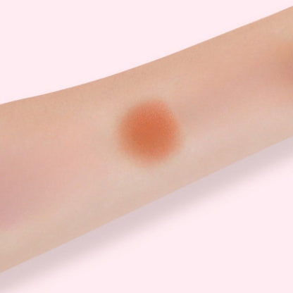 Round Blush Cream For Women's Single-color Nude Makeup, With Long-lasting Color, Natural Matte Finish And Enhanced Complexion