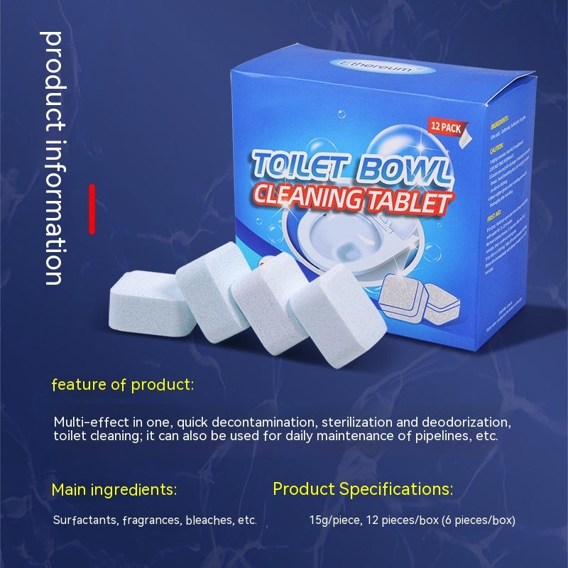 Toilet Cleaning Effervescent Tablets Household