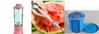 Portable Ju Blender Juicer Personal Size Blender For Shakes And Smoothies With 6 Blade Mini Blender Kitchen Gadgets