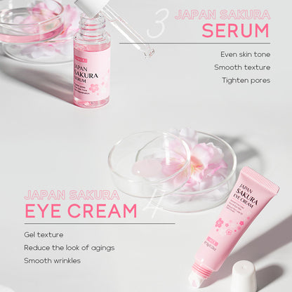 Skin Care Set JAPAN SAKURA Women Beauty Gift Sets {6ps}