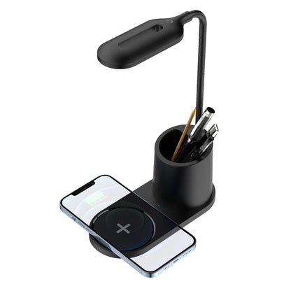 Multifunctional Mobile Phone Wireless Charging Led Pen Holder Table Lamp