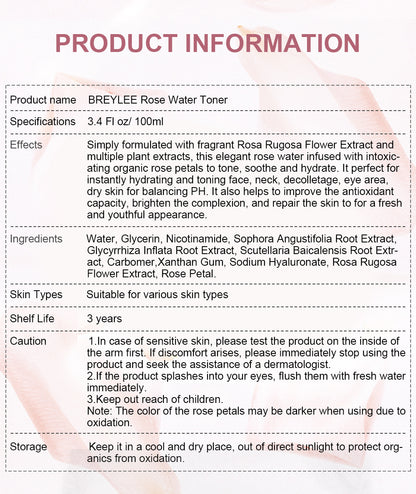 Lyelerose Rose Petal Water 100ml