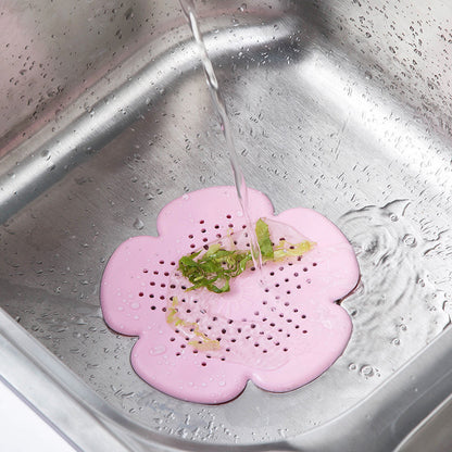 Creative kitchen sink anti-clogging floor drain