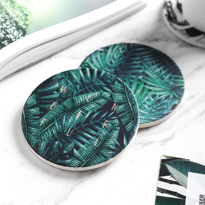 Ceramic cup mat custom insulation round products