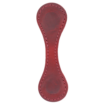 Crazy Horse Leather Double Sided Magnetic Clip Bookmark Holder