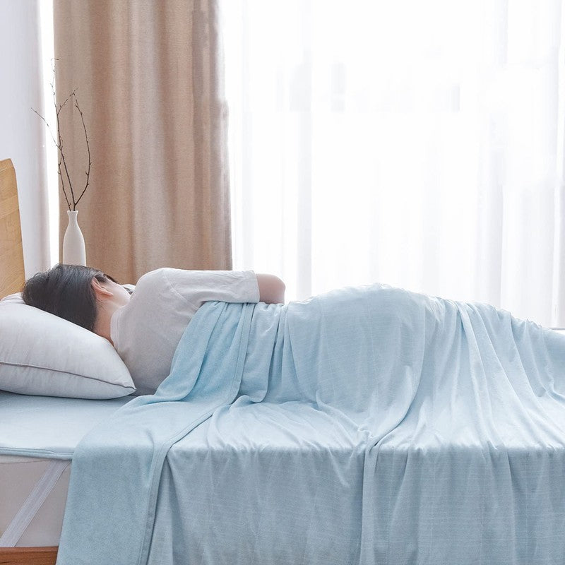 The Cool Feeling Of Being Covered With Thin Sheets In Summer