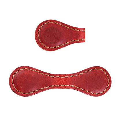 Crazy Horse Leather Magnetic Bookmark Handmade
