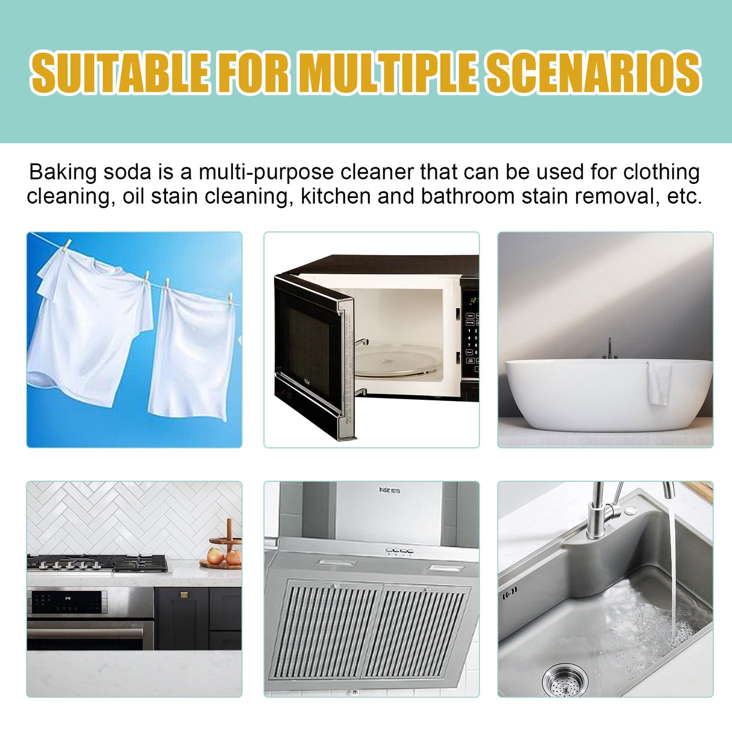 Baking Soda Household Kitchen Bathroom Cleaning