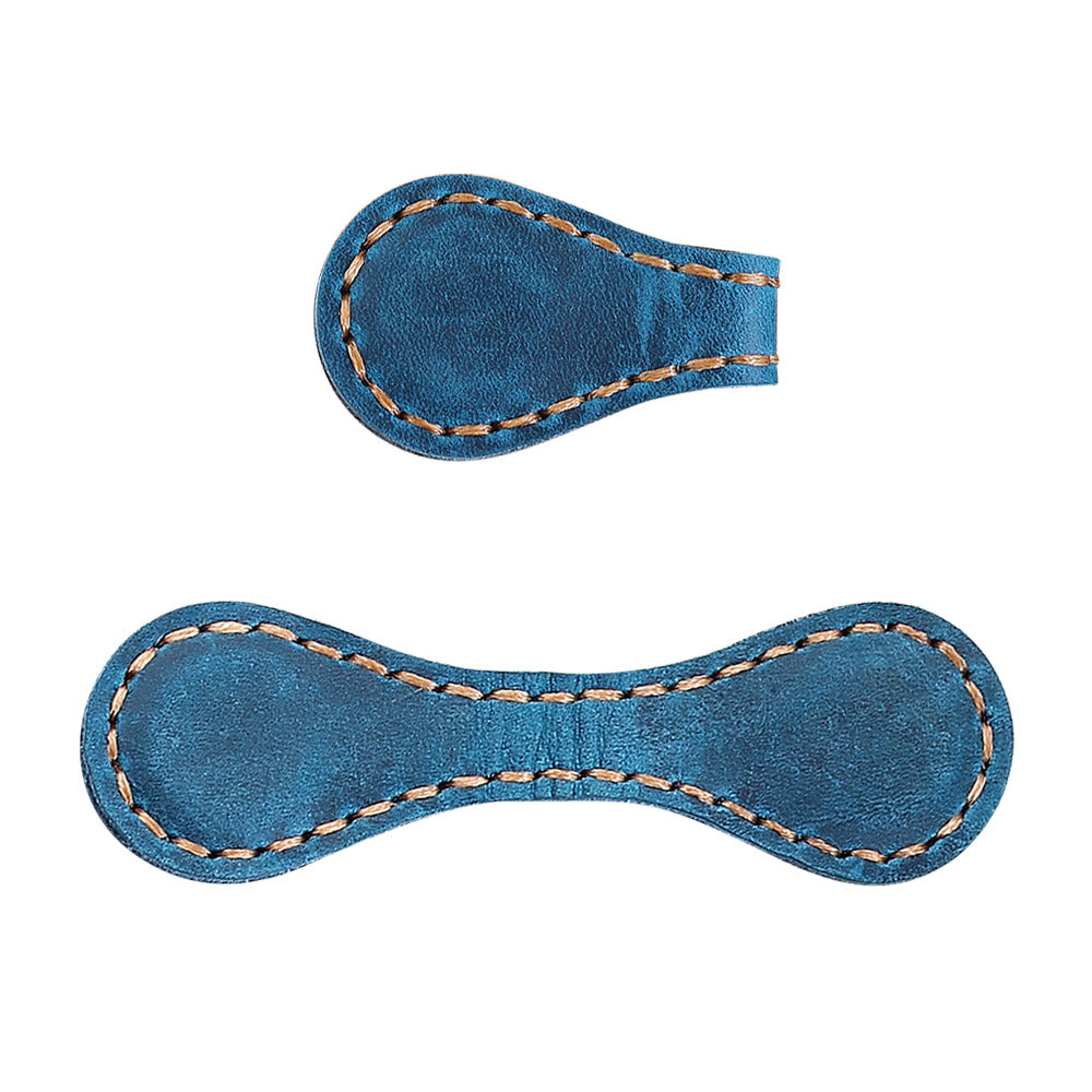 Crazy Horse Leather Magnetic Bookmark Handmade