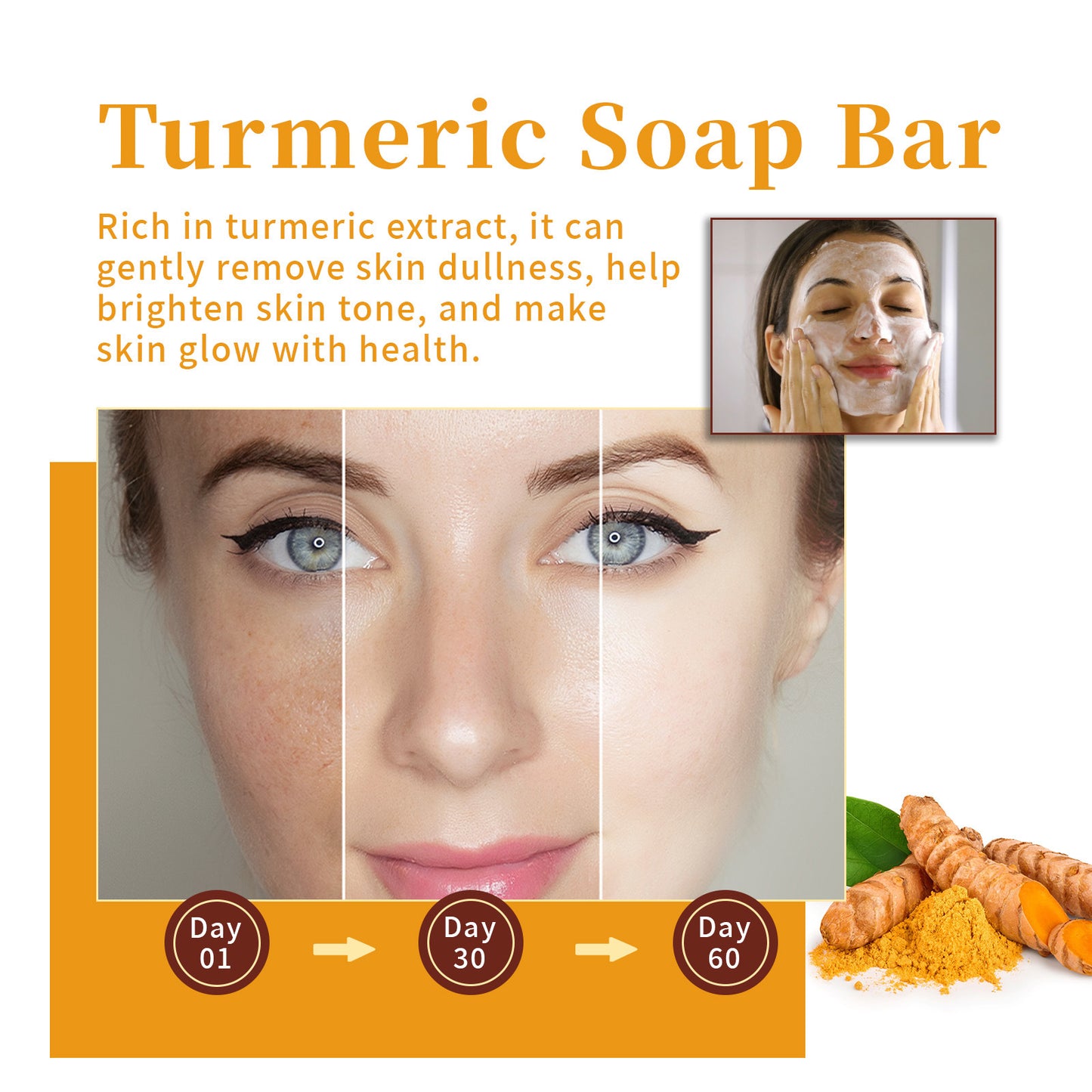 Fade Spots Brighten Skin Color Kojic Acid Soap