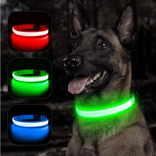 Adjustable LED Flashing Dog Collar