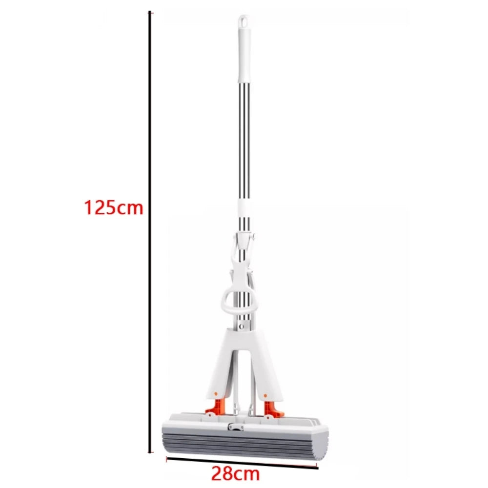 Squeeze Self-Draining Rubber Mop