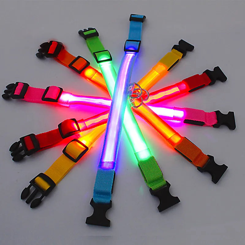 Adjustable LED Flashing Dog Collar