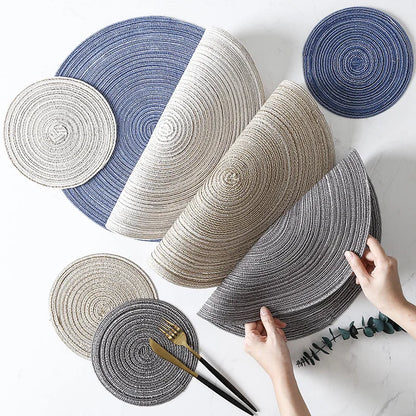 Woven Ramie Round Table Mats
