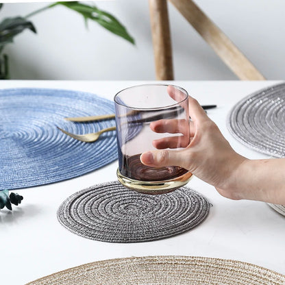 Woven Ramie Round Table Mats