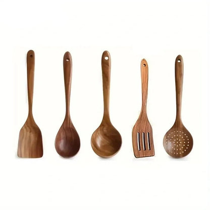 Thailand Teak Kitchen Utensil Set