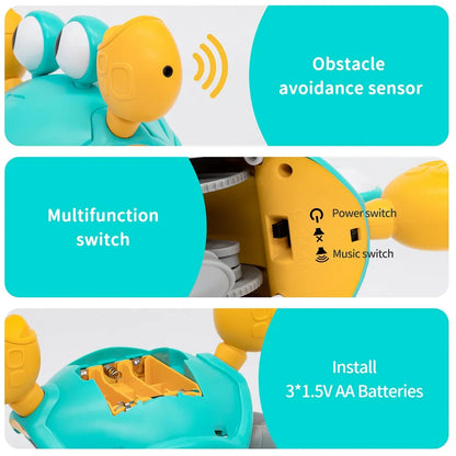 Electronic Interactive Crawling Crab Toy