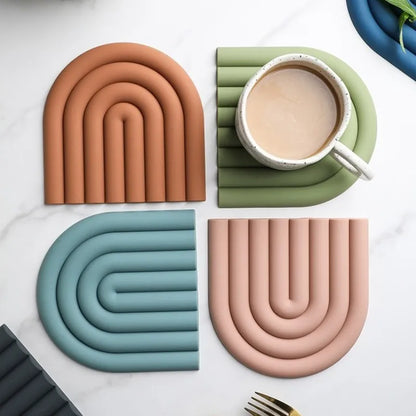 Rainbow Silicone Kitchen Pot Holders