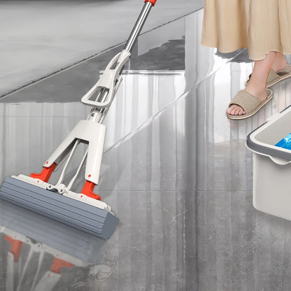 Squeeze Self-Draining Rubber Mop