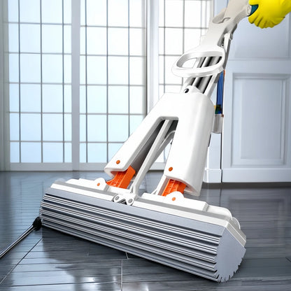Squeeze Self-Draining Rubber Mop