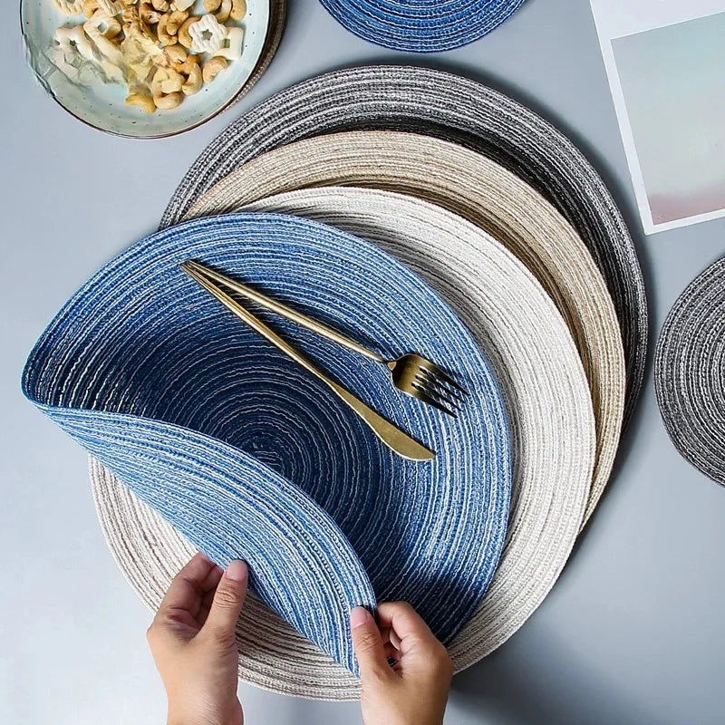 Woven Ramie Round Table Mats