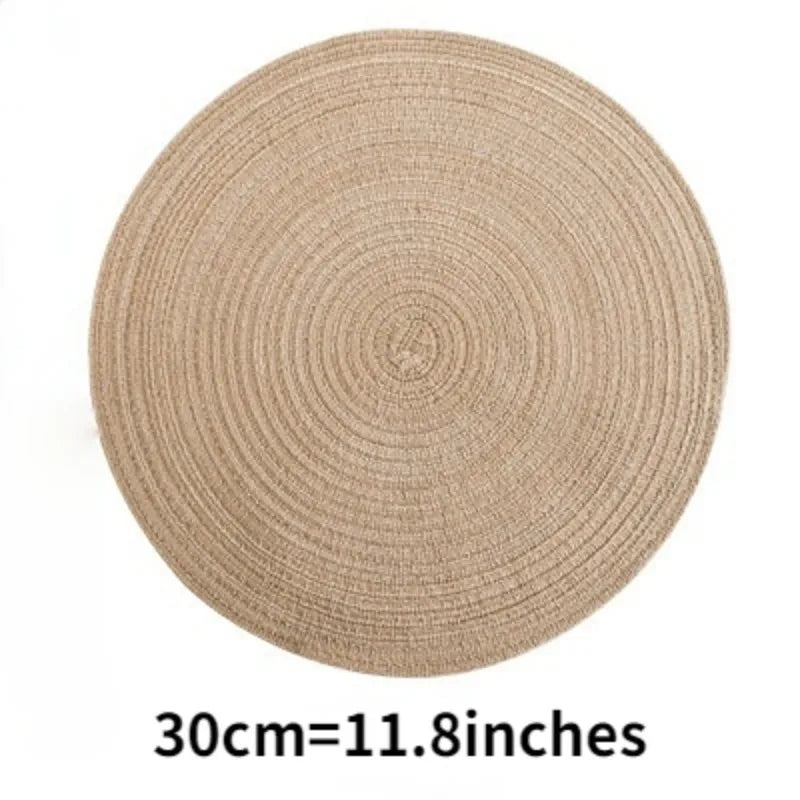 Woven Ramie Round Table Mats