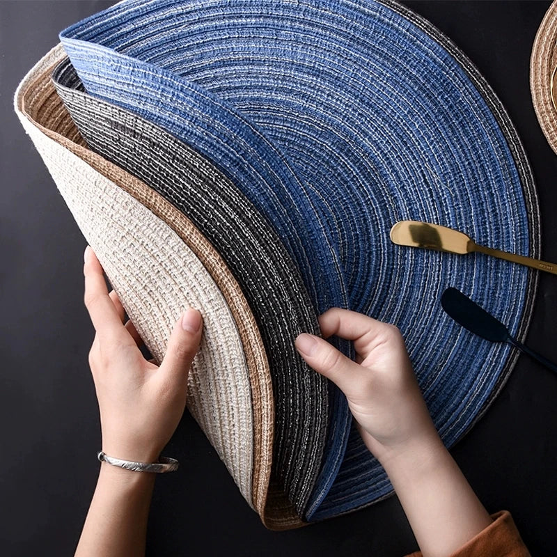 Woven Ramie Round Table Mats