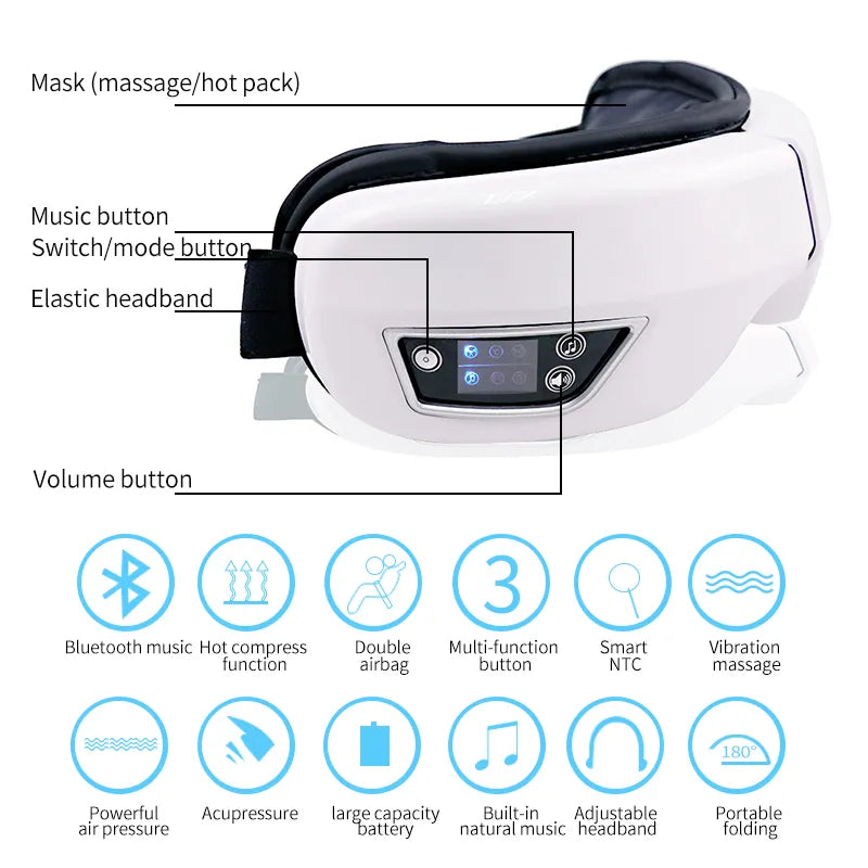 Heat Vibration Eye Massager