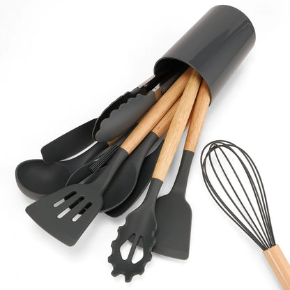 Spatula Set with Storage Bucket