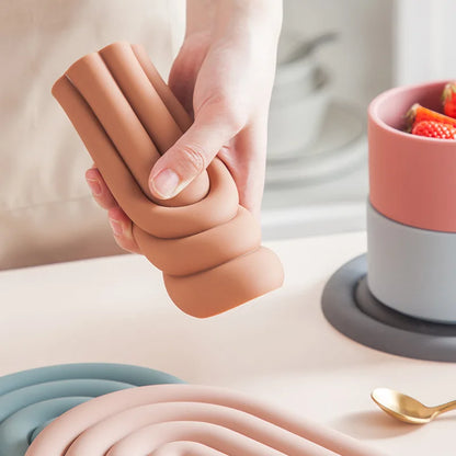 Rainbow Silicone Kitchen Pot Holders