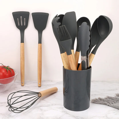 Spatula Set with Storage Bucket